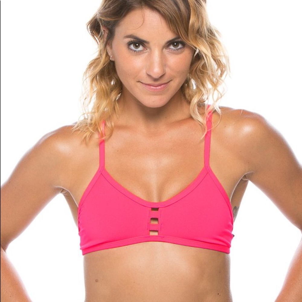 NWOT Hot Pink Jolyn Tomcat Bikini Top